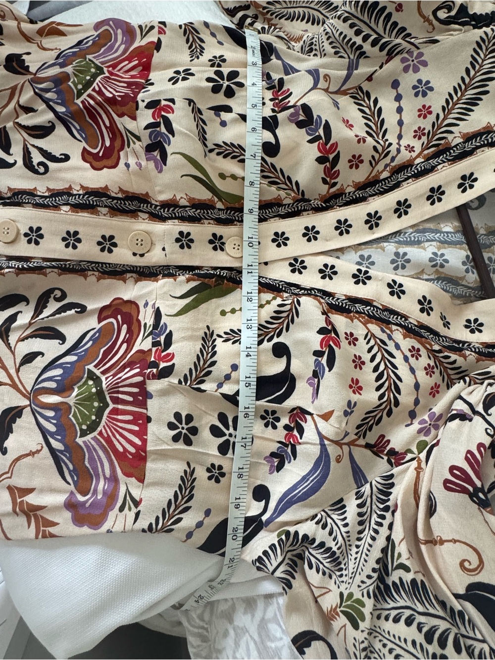 FARM Rio Cream Maxi Dress with Multicolor Floral Print - Picture 3 of 6